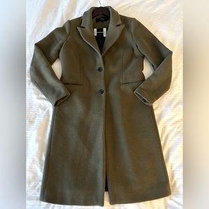Olive Green Wool Coat